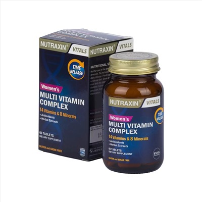 Витамины для женщин Nutraxin Vitals womens multivitamin complex 60 таблеток