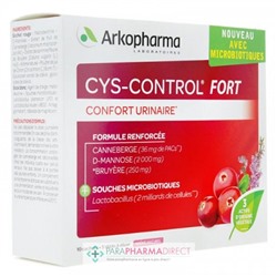 Arkopharma Cys-Control Fort Microbiotiques 10 sachets + 5 sticks à diluer