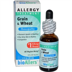 NatraBio, BioAllers, зерно и пшеница, лечение аллергии, 30 мл