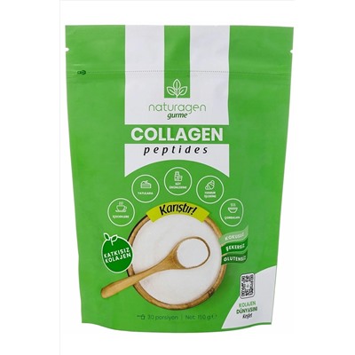 Naturagen Gurme %100 Saf Collagen Peptides 150 Gr (tip 1&tip 3 Sığır Kolajen Peptit ) Helal Sertifikalı 8682780741117