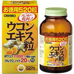 ORIHIRO UKON Экстракт Куркумы 520 таблеток