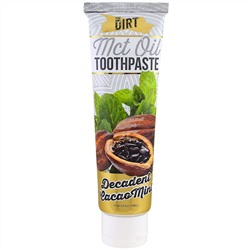 The Dirt, Зубная паста с триглицеридным маслом с цепочками средней длины, вкуснейшие какао с мятой, на 6 месяцев использования, 6.63 унции (188 г)