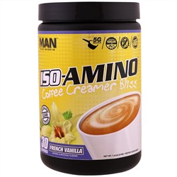 MAN Sports, ISO-Amino Coffee Creamer Bliss, French Vanilla, 7.41 oz (210 g)