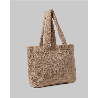 WOMEN'S COZY SHERPA TOTE BAG