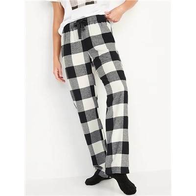 Matching Printed Flannel Pajama Pants for Women