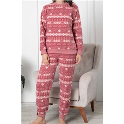 Nicoletta Kadın Peluş Pijama Takimi Welsoft SOMON 94126