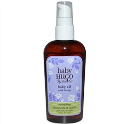 Hugo Naturals, Детское масло, Ромашка и ваниль, 4 жидких унции (118 мл)