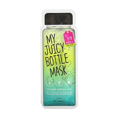 My Juicy Bottle Mask (Soothing Ampoule Juice), Листовая маска успокаивающая