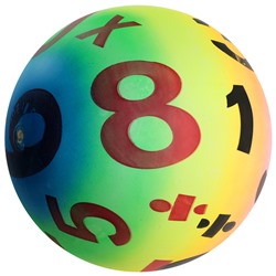 Мяч детский «Цифры», d=22 см, 70 г 2983595