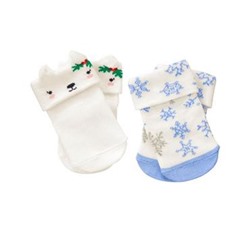 Cat & Snowflake Socks