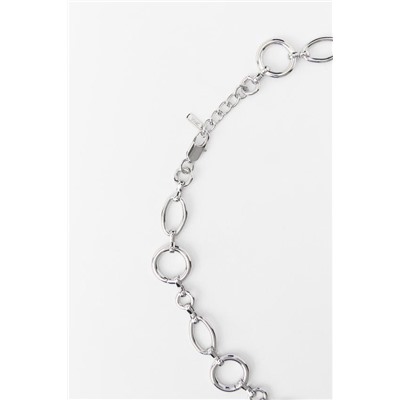CHAIN LINK NECKLACE WITH METAL TORSO