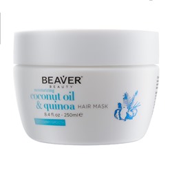 [BEAVER] Маска для волос МАСЛО КОКОСА И КИНОА Moisturizing Coconut Oil&Quinoa Hair Mask, 250 мл