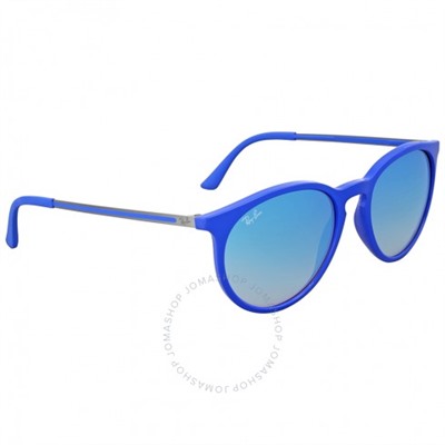 RAY BAN Blue Gradient Flash Round Sunglasses