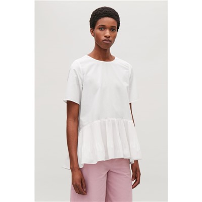 PLEAT-PANELLED TOP
