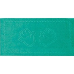 Махровое полотенце "Ручки"-ИЗУМРУД 35*60 см. хлопок 100%