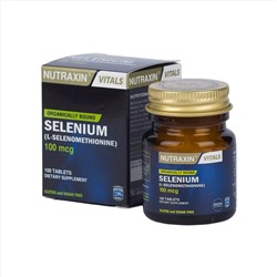 Селениум, 100таблеток, Selenium(L-Selenometionin) 100мкг Nutraxin