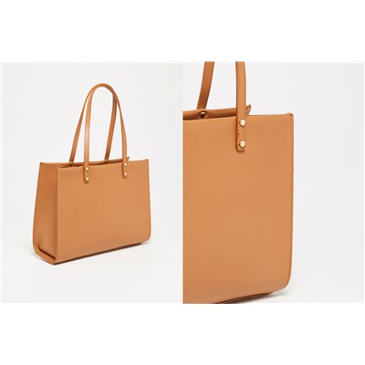 Bolso de piel Cane Camel