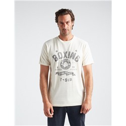 Print T-shirt, Men, White