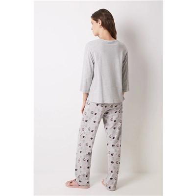 Pijama largo 100% algodón Mafalda gris