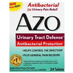 Azo, Защита мочевыводящих путей, антибактериальная защита, 24 таблетки