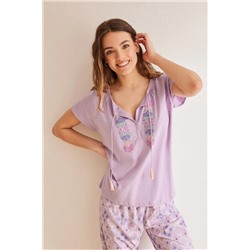 Pijama 100% algodón Capri rombos