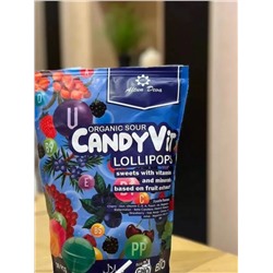 Candy Vit Lollipops Витаминные чупа чупс для детей на натуральной основе без сахара 500гр