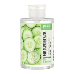 JIGOTT CUCUMBER DEEP CLEANSING WATER Очищающая вода с экстрактом огурца 530мл