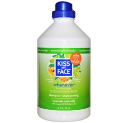 Kiss My Face, Шампунь Whenever, для всех типов волос, зеленый чай и лайм, 32 жидкие унции (946 мл)