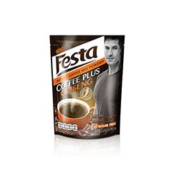 Растворимый диетический кофе с женьшенем и аргинином от Festa 10 саше*12 гр / Festa Coffee Plus Ginseng  10 sachets*12g
