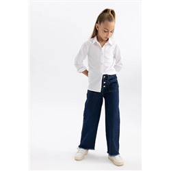 Defacto Kız Çocuk Wide Leg Geniş Paça Pantolon B3425A823WN