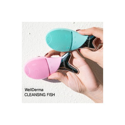 Cleansing Fish #Green, Очищающая щетка-массажер для лица