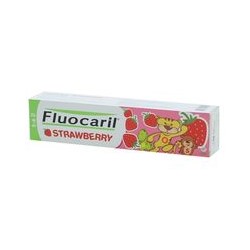 Зубная паста для детей 2-6 лет клубничная от Fluocaril 40 гр / Fluocaril Kid Toothpaste for 2-6 Years Strawberry Flavor 40g