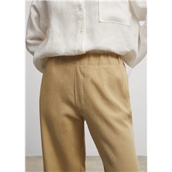 Pantalones de lino -  Mujer | MANGO OUTLET Melilla