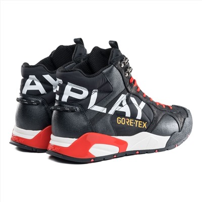 Replay - sneakers - cuero - negro y rojo