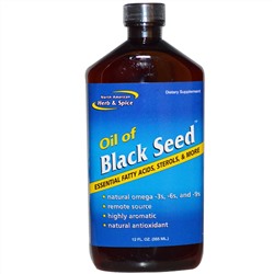 North American Herb & Spice Co., Масло черного тмина, 12 жидких унций (355 мл)