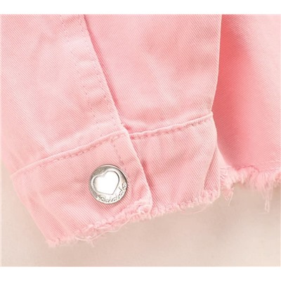 Классная нежного цвета джинсовая рубашка с вышивкой для девочек. Китайский бренд Balabal*a. Продавец уточняет, что даже после тщательной проверки товара вещи могут придти с незначительными деффектами
