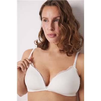 Sujetador CHARMING 'maternity' triangular microfibra blanco