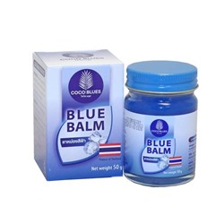 [COCO BLUES] Бальзам Тайский ОХЛАЖДАЮЩИЙ от варикоза Coco Blues Blue Balm, 50 г