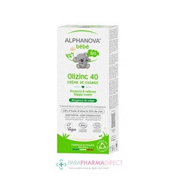 Alphanova Bébé Olizinc 40 Crème De Change Bio 50 g