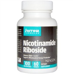 Jarrow Formulas, Никотинамид рибозид, 100 мг, 60 таблеток