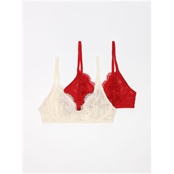 PACK OF 2 LACE BRAS