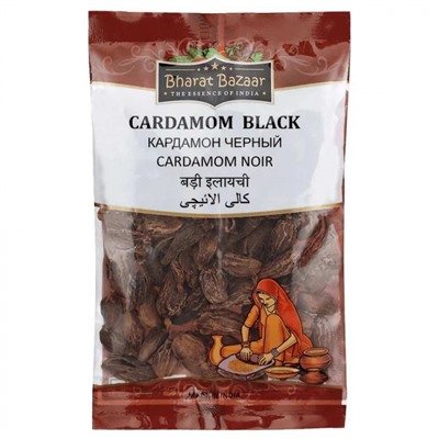 BHARAT BAZAAR Cardamom Elaichi Black Кардамон Черный 50г