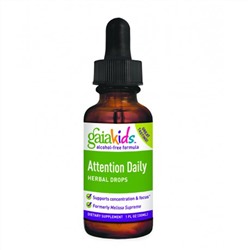 Gaia Herbs, Kids, ежедневная забота в растительных каплях, безалкогольный препарат, 1 жидкая унция (30 мл)