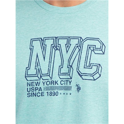 NEW YORK GRAPHIC PRINT JERSEY T-SHIRT