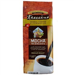 Teeccino, Мокко, кофе средней обжарки, без кофеина, 312 г