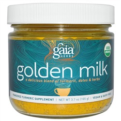Gaia Herbs, Органическое, золотое молоко, 3,7 унций (105 г)