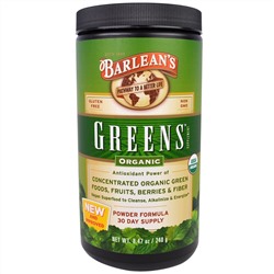 Barlean's, «Органическая зелень», порошок, 8,47 унции (240 г)