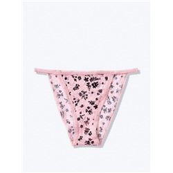 PINK LACE HIGH-LEG BIKINI