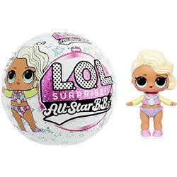 LOL Surprise All-Star Sports Series 4 Summer Games Sparkly Collectible Doll with 8 Surprises, Accessories, Gift for Kids, Toys for Girls and Boys Ages 4 5 6 7+ Years Old, (Styles May Vary)