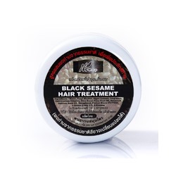 Черная маска для волос "Кунжут + Спирулина" 100 мл / NTgroup Black Sеsame hair treatment 100 ml
